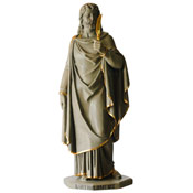 Restored statue of St. Bartholomeus