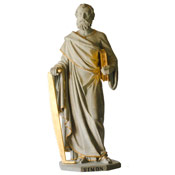 Restored statue of St. Simon